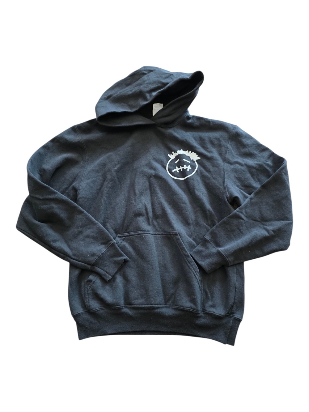 Black Graphic Hooded Sweatshirt Kids XL